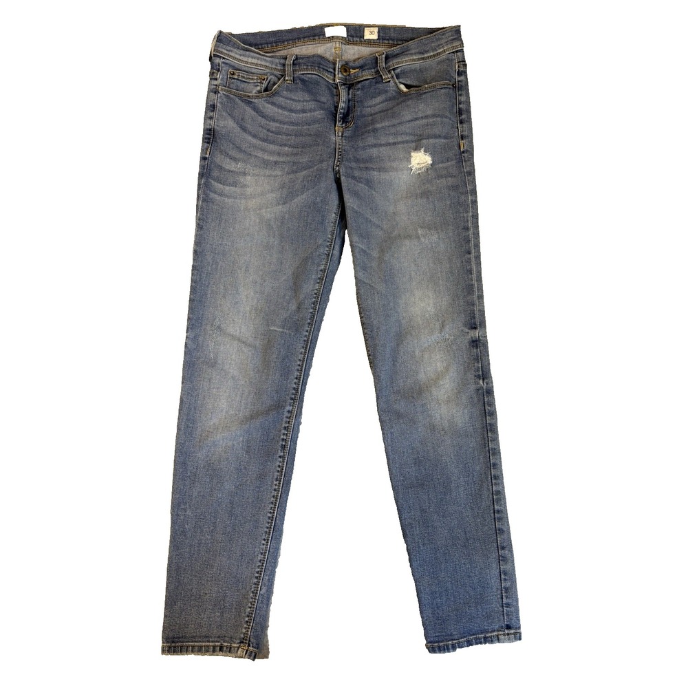 Sneak Peek Jeans Women's 30 Medium WAsh Distressed Ripped Slim Denim Y2K Grunge